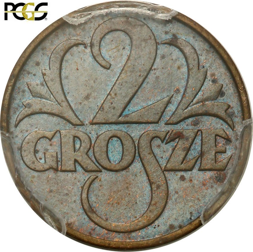 II RP. 2 grosze 1935 PCGS MS64 BN